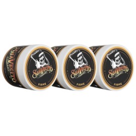 Suavecito Pomade Firme (Strong) Hold 4 oz, 3 Pack - Strong Hold Hair Pomade For Men - Medium Shine Water Based Wax Like Flake Free Hair Gel - Easy To Wash Out - All Day Hold For All Hair Styles
