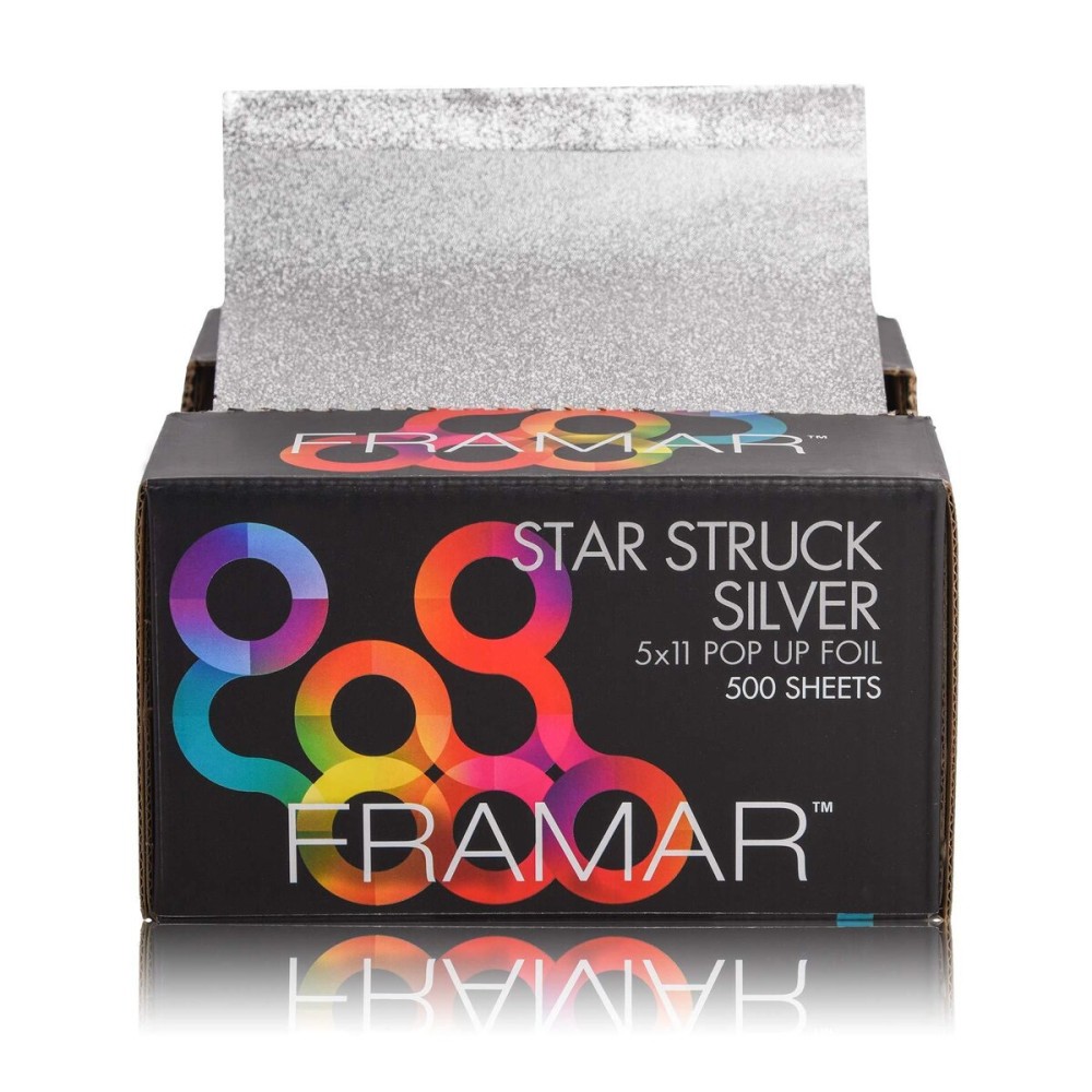Framar Silver Hair Foils For Highlighting - Pop Up Hair Foil For Hair Highlighting, Highlight Foils For Hair, Aluminum Foil Sheets, Salon Foils For Hair Stylist, Non Slip 500 Pop Up Foil Sheets Framar Silver Hair Foils For Highlighting - Pop Up Hair Foil For Hair Highlighting, Highlight Foils For Hair, Aluminum Foil Sheets, Salon Foils For Hair Stylist, Non Slip 500 Pop Up Foil Sheets