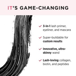 IT Cosmetics Tightline 3-In-1 Lash Primer, Eyeliner & Black Mascara - Lengthens & Conditions Lashes - Ultra-Skinny Wand - Infused With Collagen, Biotin, Peptides & Antioxidants - 0.12 fl oz IT Cosmetics Tightline 3-In-1 Lash Primer, Eyeliner & Black Mascara - Lengthens & Conditions Lashes - Ultra-Skinny Wand - Infused With Collagen, Biotin, Peptides & Antioxidants - 0.12 fl oz