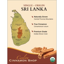 Ceylon Cinnamon Shop Organic Ceylon Cinnamon (100% Certified) Supplement, 90 Capsules Ceylon Cinnamon Shop Organic Ceylon Cinnamon (100% Certified) Supplement, 90 Capsules