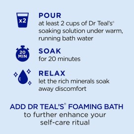 Dr Teal\'s Epsom Salt Magnesium Soak, Soften & Nourish with Milk and Honey, 3 lbs