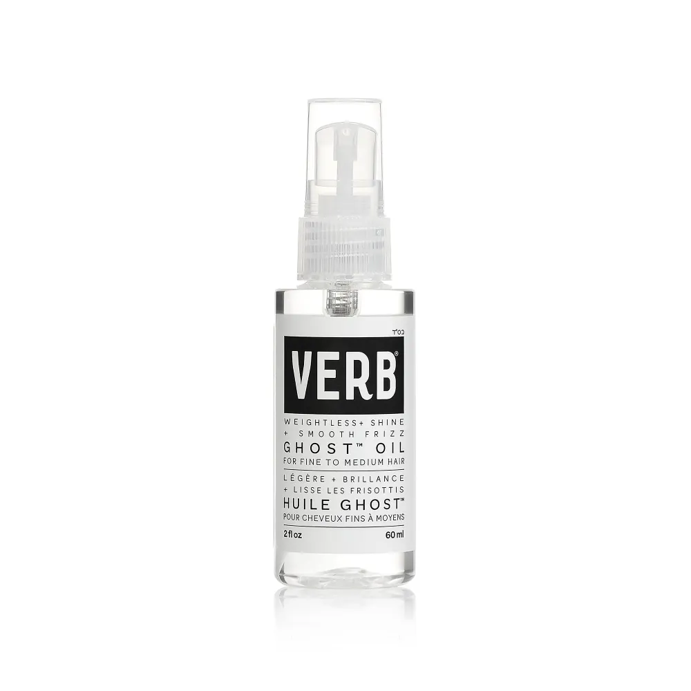 VERB Ghost Oil, 2 fl oz- Weightless Hair Oil for Fine to Medium Hair - Smooths Frizz, Adds Shine - No Parabens, Gluten or Harmful Sulfates
