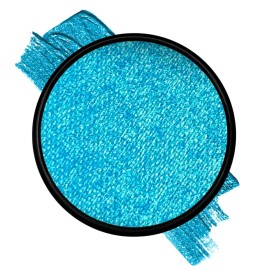 Mehron Paradise FX Metallics - Metallic Blue 1.4 oz | Professional Water Activated Shimmering Metallic Paint for Raves, Costumes, Special Effects, Halloween, Stage, Screen, Theater & Cosplay FX
