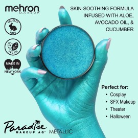 Mehron Paradise FX Metallics - Metallic Blue 1.4 oz | Professional Water Activated Shimmering Metallic Paint for Raves, Costumes, Special Effects, Halloween, Stage, Screen, Theater & Cosplay FX Mehron Paradise FX Metallics - Metallic Blue 1.4 oz | Professional Water Activated Shimmering Metallic Paint for Raves, Costumes, Special Effects, Halloween, Stage, Screen, Theater & Cosplay FX