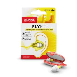 Alpine FlyFit - Earplugs for Pressure Relief & Preventing Ear Pain While Flying - Airplane Travel Essentials - Comfortable Reusable Hypoallergenic Earplugs with Ultra Soft Filter Alpine FlyFit - Earplugs for Pressure Relief & Preventing Ear Pain While Flying - Airplane Travel Essentials - Comfortable Reusable Hypoallergenic Earplugs with Ultra Soft Filter