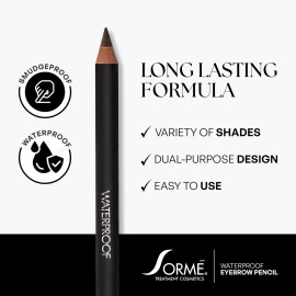 Sorme\' Treatment Cosmetics Natural Definitive Waterproof Eyebrow Pencil, Rich Brown, 0.04 Ounce (Pack of 1) Sorme\' Treatment Cosmetics Natural Definitive Waterproof Eyebrow Pencil, Rich Brown, 0.04 Ounce (Pack of 1)