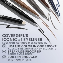CoverGirl Perfect Point Plus Eyeliner Pencil, Midnight Blue, Long-Lasting, Versatile Navy, Soft Smudging Tip, No Sharpening Needed, Pack of 1 CoverGirl Perfect Point Plus Eyeliner Pencil, Midnight Blue, Long-Lasting, Versatile Navy, Soft Smudging Tip, No Sharpening Needed, Pack of 1