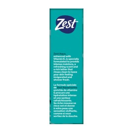 Zest Bar Soap - Enriched with Vitamin E - Moisturizing Body Soap - Gentle Soap - Paraben-Free Soap Bar - Suitable for All Skin Types - Aqua - 16 Pc Zest Bar Soap - Enriched with Vitamin E - Moisturizing Body Soap - Gentle Soap - Paraben-Free Soap Bar - Suitable for All Skin Types - Aqua - 16 Pc