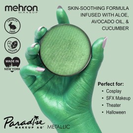 Mehron Paradise FX Metallics - Metallic Green 1.4 oz | Professional Water Activated Shimmering Metallic Paint for Raves, Costumes, Special Effects, Halloween, Stage, Screen, Theater & Cosplay FX Mehron Paradise FX Metallics - Metallic Green 1.4 oz | Professional Water Activated Shimmering Metallic Paint for Raves, Costumes, Special Effects, Halloween, Stage, Screen, Theater & Cosplay FX