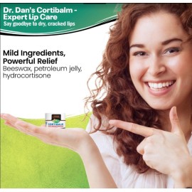 Dr. Dan\'s Cortibalm Jar - 1 Pack - for Dry Cracked Lips - Healing Lip Balm Jar for Severely Chapped Lips - Designed for Men, Women and Children - Dr. Dan\'s Cortibalm Jar - 1 Pack - for Dry Cracked Lips - Healing Lip Balm Jar for Severely Chapped Lips - Designed for Men, Women and Children -