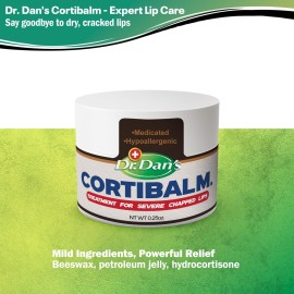 Dr. Dan\'s Cortibalm Jar - 1 Pack - for Dry Cracked Lips - Healing Lip Balm Jar for Severely Chapped Lips - Designed for Men, Women and Children - Dr. Dan\'s Cortibalm Jar - 1 Pack - for Dry Cracked Lips - Healing Lip Balm Jar for Severely Chapped Lips - Designed for Men, Women and Children -