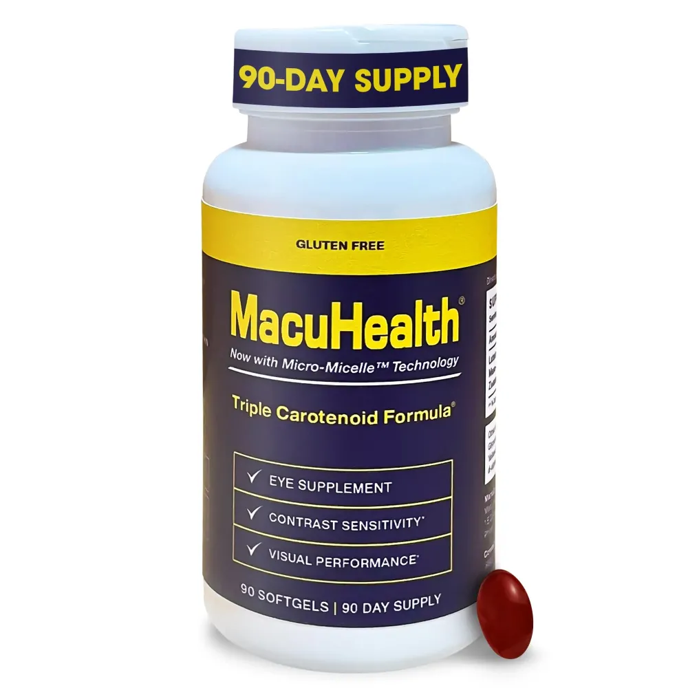 Macuhealth Triple Carotenoid Formula - Eye Vitamins for Adults - 90 Softgels, 3 Month Supply Macuhealth Triple Carotenoid Formula - Eye Vitamins for Adults - 90 Softgels, 3 Month Supply