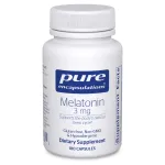 Pure Encapsulations Melatonin 3 mg - Antioxidant Supplement to Support Natural Sleeping & Relief of Occasional Sleeplessness - for Natural Sleep Support* - 180 Capsules