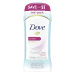 Dove Invisible Solid Antiperspirant Deodorant Stick for Women, Powder, For All Day Underarm Sweat & Odor Protection 2.6 oz 2 Count