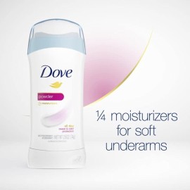 Dove Invisible Solid Antiperspirant Deodorant Stick for Women, Powder, For All Day Underarm Sweat & Odor Protection 2.6 oz 2 Count Dove Invisible Solid Antiperspirant Deodorant Stick for Women, Powder, For All Day Underarm Sweat & Odor Protection 2.6 oz 2 Count