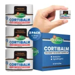 Dr. Dan\'s Cortibalm Jars-3 Pack- for Dry Cracked Lips - Healing Lip Balm Jar for Severely Chapped Lips - Designed for Men, Women and Children -