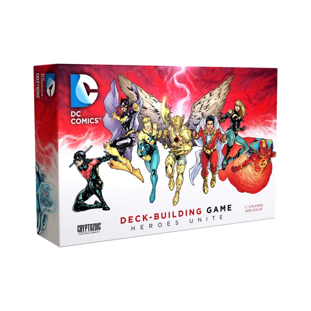 DC Deck-Building Game: Heroes Unite- Play as Hawkman, Nightwing,and Bat Girl from the DC Multiverse- Super Hero Board Game- For 2 to 5 Players - Ages 15+ DC Deck-Building Game: Heroes Unite- Play as Hawkman, Nightwing,and Bat Girl from the DC Multiverse- Super Hero Board Game- For 2 to 5 Players - Ages 15+