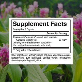 Natural Factors, CurcuminRich Theracurmin, 30 mg, Formulated for Superior Absorption, 120 Count (Pack of 1) Natural Factors, CurcuminRich Theracurmin, 30 mg, Formulated for Superior Absorption, 120 Count (Pack of 1)
