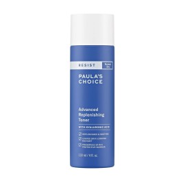 Paula\'s Choice Resist Advanced Replenishing Toner, Anti-Aging Facial Toner with Hyaluronic Acid, Vitamin C & E, Lightweight Hydration for Dry Skin, Fragrance-Free, 4 Fl Oz