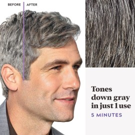 Just For Men Touch of Gray, Mens Hair Color Kit with Comb Applicator for Easy Application, Great for a Salt and Pepper Look - Medium Brown, T-35, Pack of 1 Just For Men Touch of Gray, Mens Hair Color Kit with Comb Applicator for Easy Application, Great for a Salt and Pepper Look - Medium Brown, T-35, Pack of 1