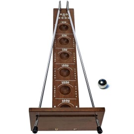WE Games Shoot The Moon Game, Large 17.5 inch Size, Walnut Wood Stain, Retro Games for Adults, Classic Table Top Board Game WE Games Shoot The Moon Game, Large 17.5 inch Size, Walnut Wood Stain, Retro Games for Adults, Classic Table Top Board Game