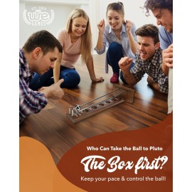 WE Games Shoot The Moon Game, Large 17.5 inch Size, Walnut Wood Stain, Retro Games for Adults, Classic Table Top Board Game WE Games Shoot The Moon Game, Large 17.5 inch Size, Walnut Wood Stain, Retro Games for Adults, Classic Table Top Board Game
