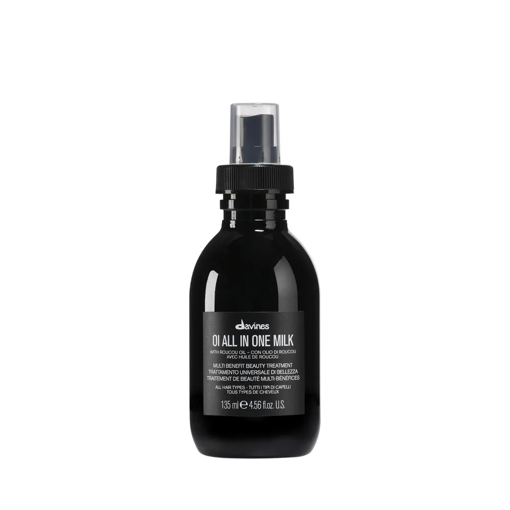 Davines OI All in One Milk | Hair Milk Spray | Powerful Hair Detangler + Heat Protection | Smoothes Frizzy Hair | 4.56 Fl Oz Davines OI All in One Milk | Hair Milk Spray | Powerful Hair Detangler + Heat Protection | Smoothes Frizzy Hair | 4.56 Fl Oz