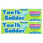 Squigle Tooth Builder SLS Free Toothpaste (Stops Tooth Sensitivity) Prevents Canker Sores, Cavities, Perioral Dermatitis, Bad Breath, Chapped Lips, 4 oz (4 Ounce (Pack of 2), Unflavored)