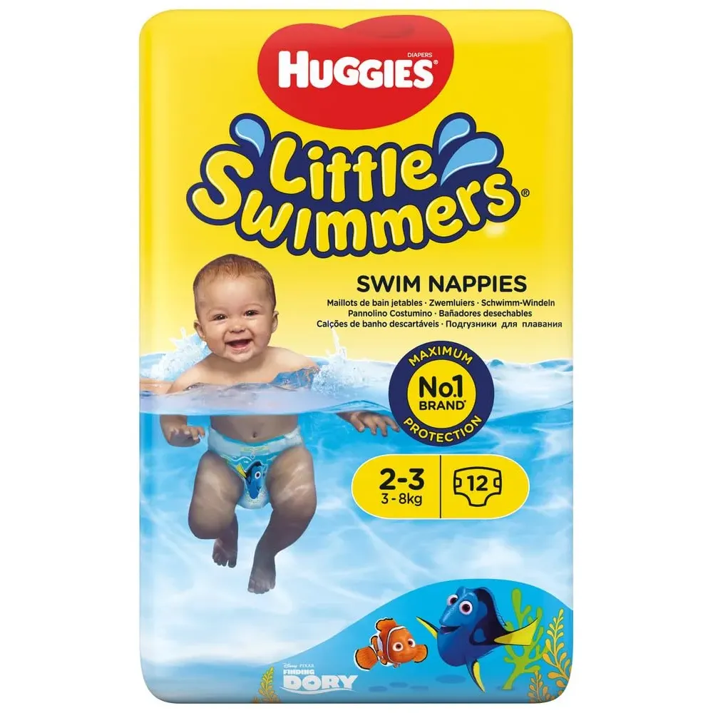 Huggies Little Swimmers Disposable Swim Diapers, X-Small (7lb-18lb.), 12-Count Huggies Little Swimmers Disposable Swim Diapers, X-Small (7lb-18lb.), 12-Count