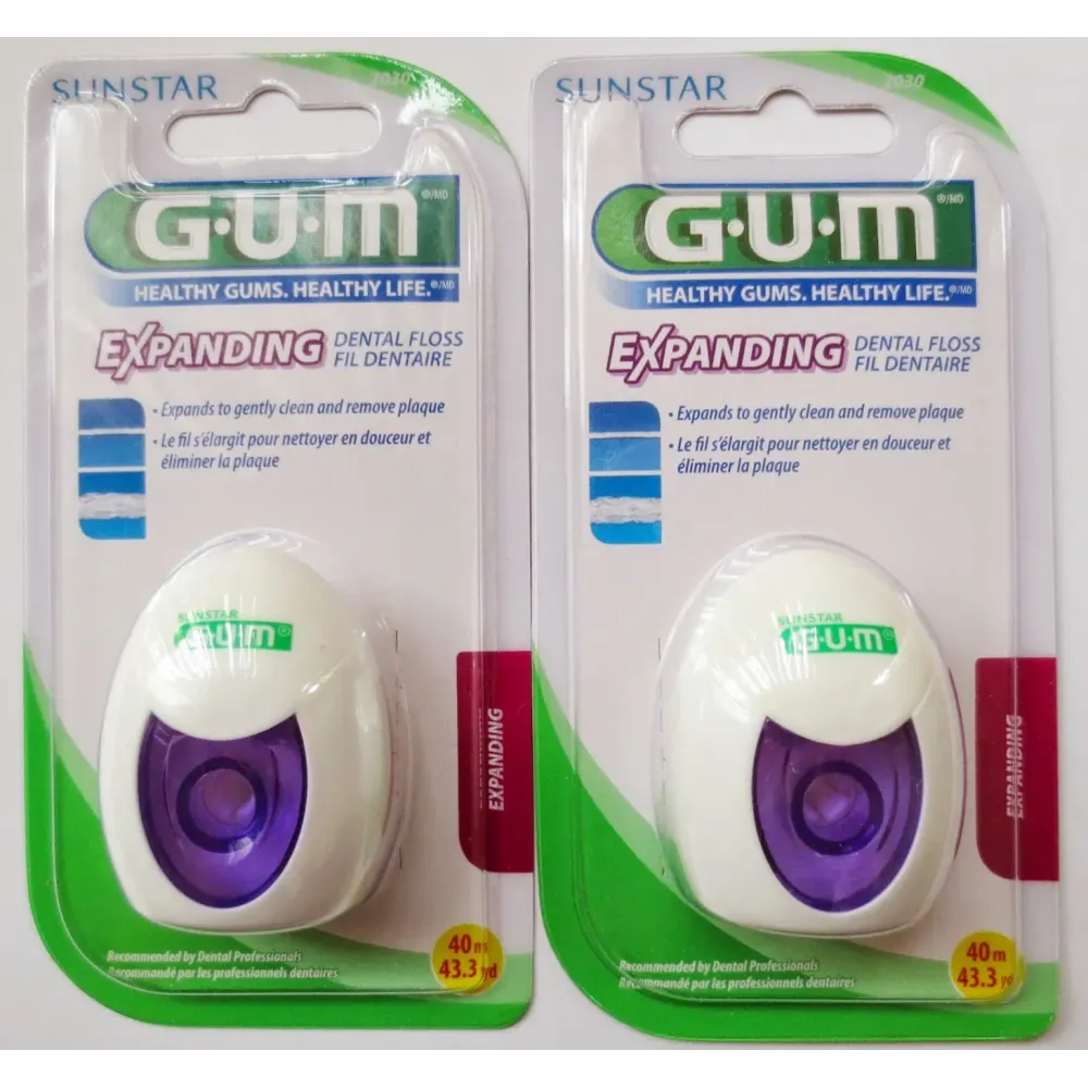 GUM Expanding Dental Floss 2030 43.3 Yd (Pack of 2) GUM Expanding Dental Floss 2030 43.3 Yd (Pack of 2)