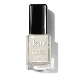 LONDONTOWN Kur Nail Ridge Filler - Smoother - Strengthener - Filler for Damaged Uneven Nails - Fortifying, Self Leveling Base, Vegan, Cruelty Free, Paraben Free, Clear, 0.4 fl oz