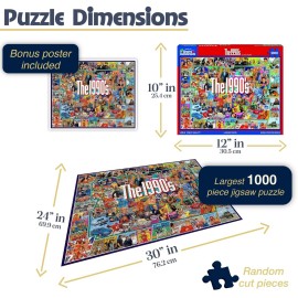 White Mountain Puzzles The 1990s - 1000 Piece Jigsaw Puzzle White Mountain Puzzles The 1990s - 1000 Piece Jigsaw Puzzle