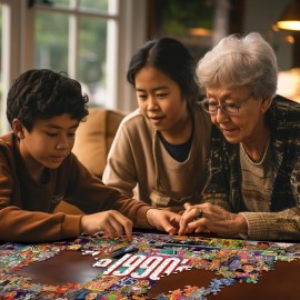 White Mountain Puzzles The 1990s - 1000 Piece Jigsaw Puzzle White Mountain Puzzles The 1990s - 1000 Piece Jigsaw Puzzle