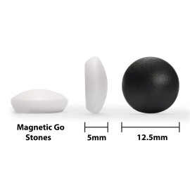 Yellow Mountain Imports Magnetic Go Game Set with Single Convex Magnetic Plastic Stones and Go Board, 11-inch Yellow Mountain Imports Magnetic Go Game Set with Single Convex Magnetic Plastic Stones and Go Board, 11-inch