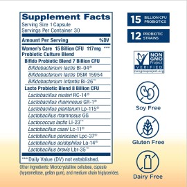 Renew Life Women\'s Probiotic Capsules, Supports pH Balance for Women, Vaginal, Urinary, Digestive and Immune Health, L. Rhamnosus GG, Dairy, Soy and Gluten-Free, 15 Billion CFU - 30 Ct Renew Life Women\'s Probiotic Capsules, Supports pH Balance for Women, Vaginal, Urinary, Digestive and Immune Health, L. Rhamnosus GG, Dairy, Soy and Gluten-Free, 15 Billion CFU - 30 Ct