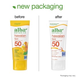 Alba Botanica Sunscreen Lotion, SPF 50, Island Vibe, 3 Oz Alba Botanica Sunscreen Lotion, SPF 50, Island Vibe, 3 Oz