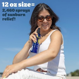 Solar Recover After Sun Moisturizing Spray (12 Ounce) - Hydrating Facial and Body Mist - 2460 Sprays of Sunburn Relief With Vitamin E and Calendula - Lotion Delivered in Water - Made in the USA Solar Recover After Sun Moisturizing Spray (12 Ounce) - Hydrating Facial and Body Mist - 2460 Sprays of Sunburn Relief With Vitamin E and Calendula - Lotion Delivered in Water - Made in the USA
