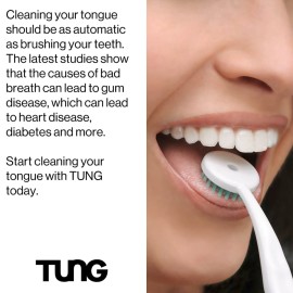 Tung Tongue Gel | Fresh Mint Tongue Cleaning Paste | Bad Breath and Halitosis | Mouth Odor Eliminator | Use with Tongue Brushes & Scrapers | Made in America (2 Pack) Tung Tongue Gel | Fresh Mint Tongue Cleaning Paste | Bad Breath and Halitosis | Mouth Odor Eliminator | Use with Tongue Brushes & Scrapers | Made in America (2 Pack)