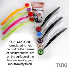 Tung Tongue Gel | Fresh Mint Tongue Cleaning Paste | Bad Breath and Halitosis | Mouth Odor Eliminator | Use with Tongue Brushes & Scrapers | Made in America (2 Pack) Tung Tongue Gel | Fresh Mint Tongue Cleaning Paste | Bad Breath and Halitosis | Mouth Odor Eliminator | Use with Tongue Brushes & Scrapers | Made in America (2 Pack)