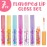 7pc Fruity Flavored Lip Gloss Set - Lip Gloss in Assorted Fruity Flavors, Non Toxic Makeup for Kids & Teens