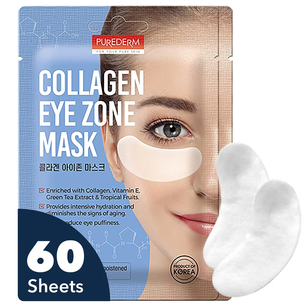 Deluxe Collagen Eye Mask Collagen Pads For Women By Purederm 2 Pack Of 30 Sheets/Natural Eye Patches With Anti-aging and Wrinkle Care Properties/Help Reduce Dark Circles and Puffiness Deluxe Collagen Eye Mask Collagen Pads For Women By Purederm 2 Pack Of 30 Sheets/Natural Eye Patches With Anti-aging and Wrinkle Care Properties/Help Reduce Dark Circles and Puffiness