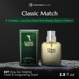 PB ParfumsBelcam Classic Match Green Eau De Toilette Spray for Men - Fresh Chypre Cologne, Bergamot, Basil, Musk, Long-Lasting Masculine Fragrance, Signature Scent - 2.5 Fl Oz PB ParfumsBelcam Classic Match Green Eau De Toilette Spray for Men - Fresh Chypre Cologne, Bergamot, Basil, Musk, Long-Lasting Masculine Fragrance, Signature Scent - 2.5 Fl Oz