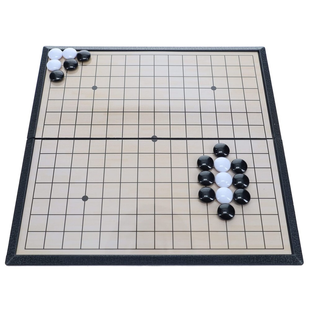 Travel Magnetic Go Game Set - 8 inch Travel Games for Adults, Magnetic, Go Game Board Set, Pocket Game for Vacation, Portable Size