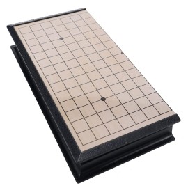 Travel Magnetic Go Game Set - 8 inch Travel Games for Adults, Magnetic, Go Game Board Set, Pocket Game for Vacation, Portable Size