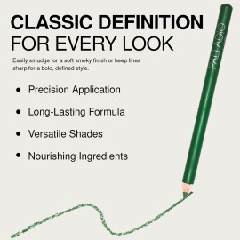 Palladio Wooden Eyeliner Pencil, Thin Pencil Shape, Easy Application, Firm yet Smooth Formula, Perfectly Outlined Eyes, Contour and Line, Long Lasting, Rich Pigment, Lime Green Palladio Wooden Eyeliner Pencil, Thin Pencil Shape, Easy Application, Firm yet Smooth Formula, Perfectly Outlined Eyes, Contour and Line, Long Lasting, Rich Pigment, Lime Green