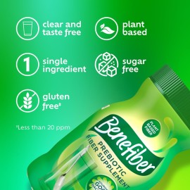 Benefiber Daily Prebiotic Fiber Supplement Powder for Digestive Health, Unflavored - 125 Servings (17.6 Ounces) Benefiber Daily Prebiotic Fiber Supplement Powder for Digestive Health, Unflavored - 125 Servings (17.6 Ounces)