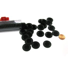 Koplow Games Black Mini Poker Chip 7/8in Tube of 50ea Koplow Games Black Mini Poker Chip 7/8in Tube of 50ea