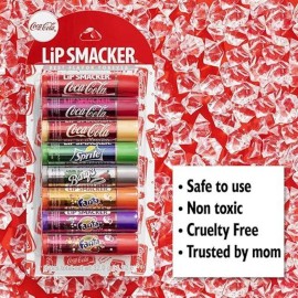 Lip Smacker Coca-Cola Flavored Balm, 8 Count, Flavors Coke, Cherry Vanilla Sprite, Root Beer, Orange Fanta, Grape Strawberry Fanta Lip Smacker Coca-Cola Flavored Balm, 8 Count, Flavors Coke, Cherry Vanilla Sprite, Root Beer, Orange Fanta, Grape Strawberry Fanta