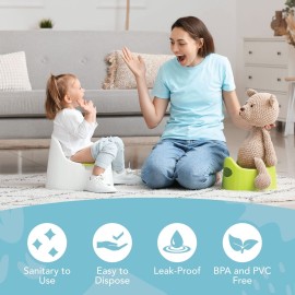 TidyTots Disposable Potty Chair Liners for Potty Training Toddlers | Value Pack of 32 Disposable Potty Liners for Toddlers | Portable Potty Chair Refill Pack TidyTots Disposable Potty Chair Liners for Potty Training Toddlers | Value Pack of 32 Disposable Potty Liners for Toddlers | Portable Potty Chair Refill Pack