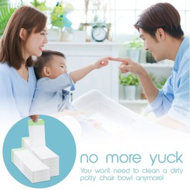 TidyTots Disposable Potty Chair Liners for Potty Training Toddlers | Value Pack of 32 Disposable Potty Liners for Toddlers | Portable Potty Chair Refill Pack TidyTots Disposable Potty Chair Liners for Potty Training Toddlers | Value Pack of 32 Disposable Potty Liners for Toddlers | Portable Potty Chair Refill Pack